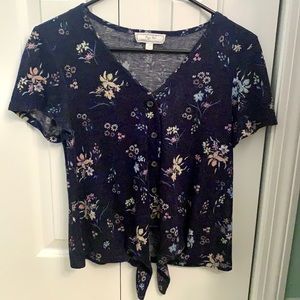 Hippie Rose Flower Blouse